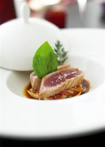 Pavé de cabillaud sauce vierge